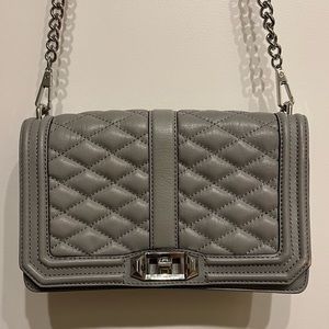 Like New Rebecca Minkoff Chevron Quilted Love Crossbody